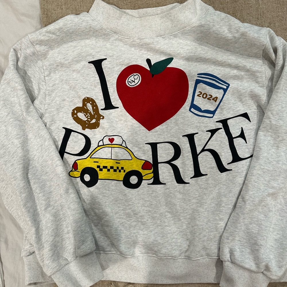 Gray I Love Parke Sweatshirt